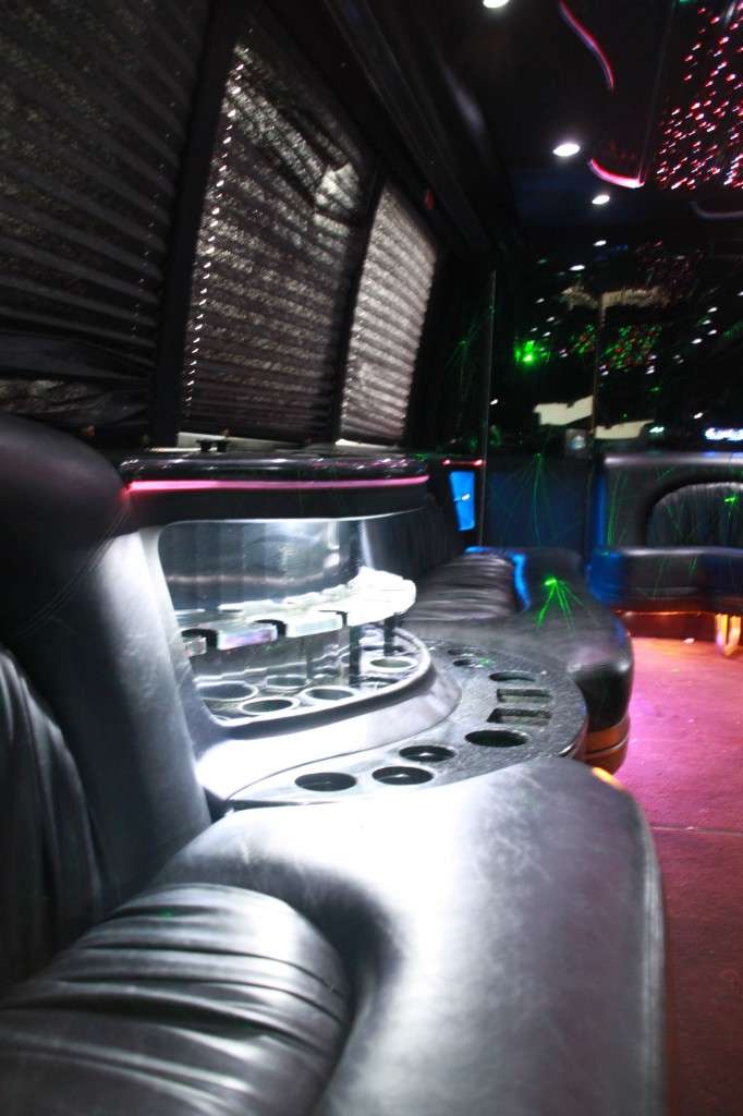 Party Bus Limousine rental interior details